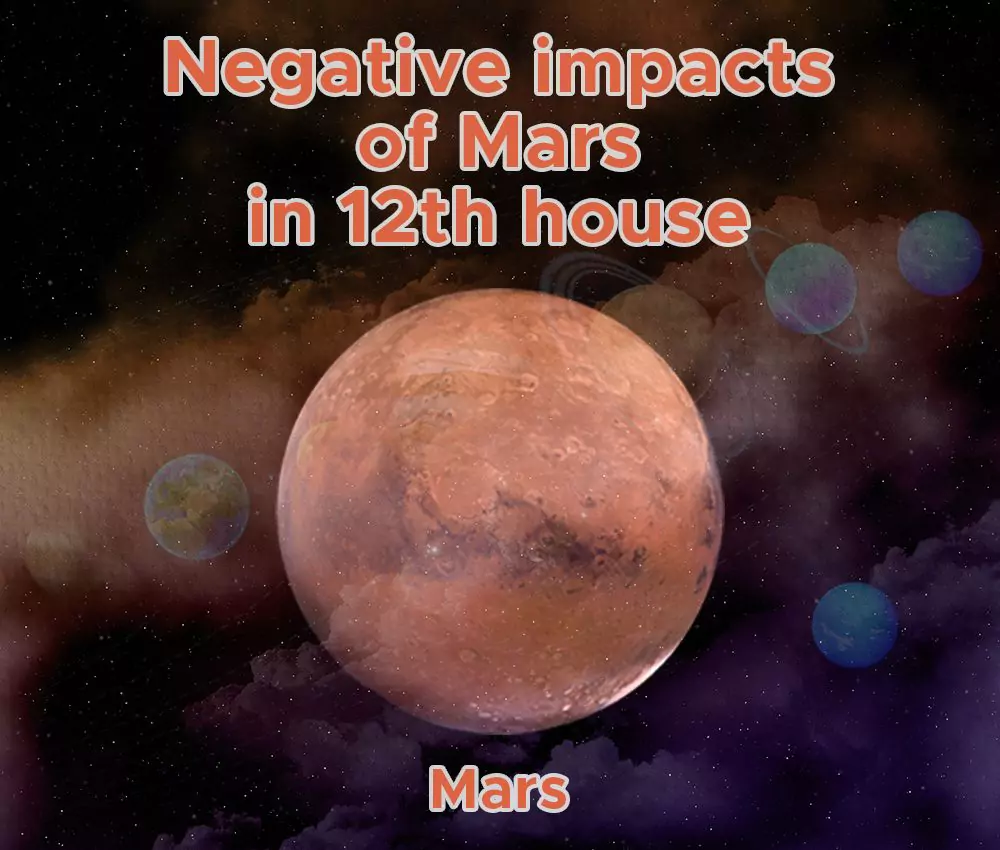 Negative impacts of Mars in the 12th house