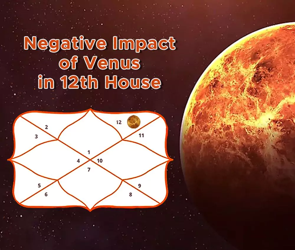 The negative impact of Venus in 12th House