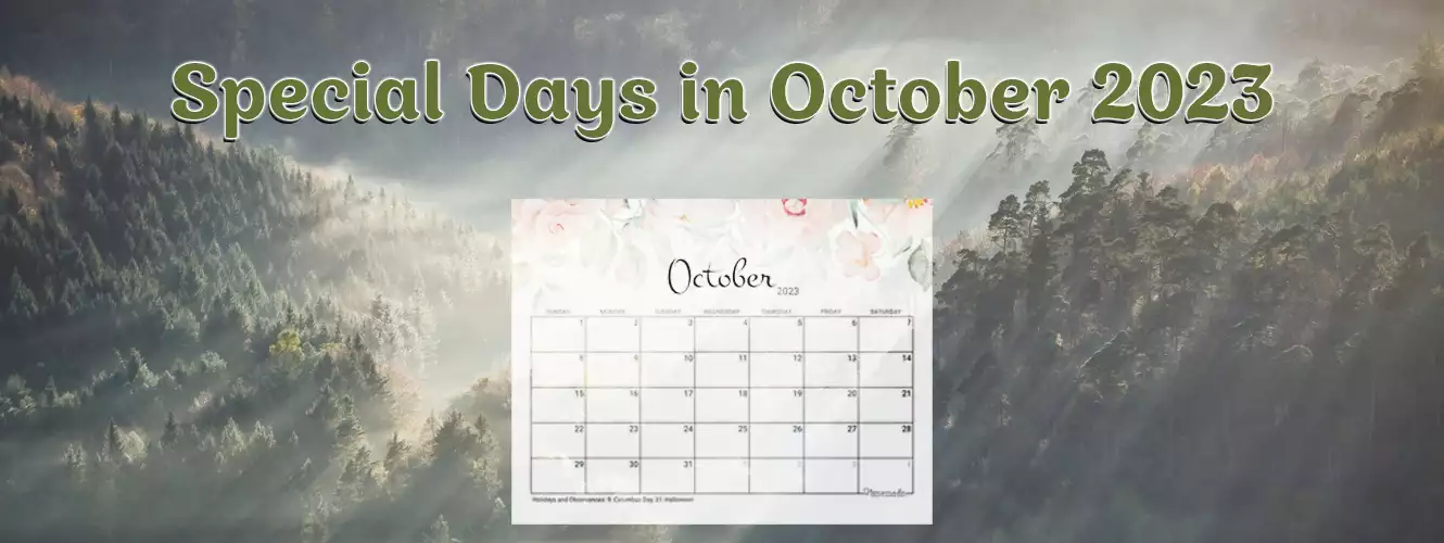 Special days in october