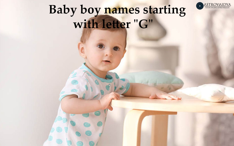 Baby Boy Names with the Letter G