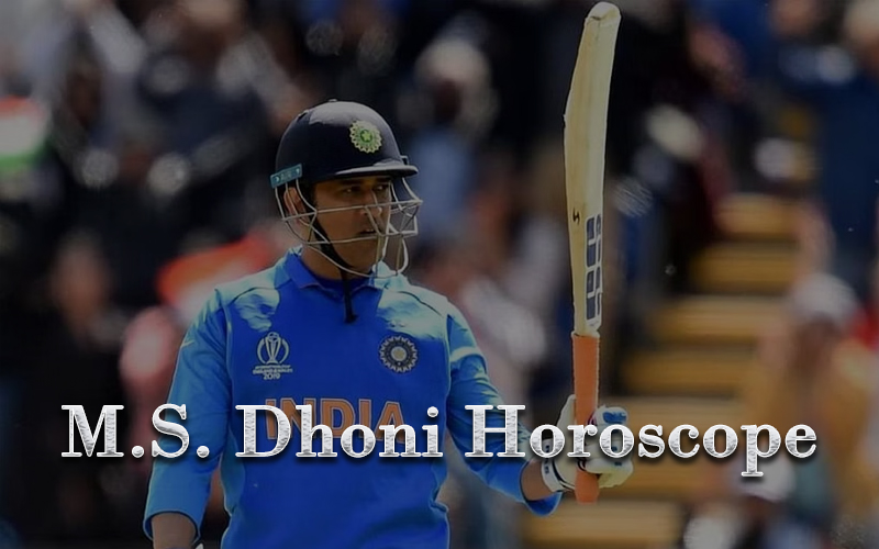 M.S. Dhoni Horoscope